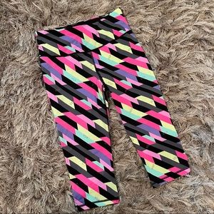 Victoria’s Secret VSX Knockout Neon Geometric Crop